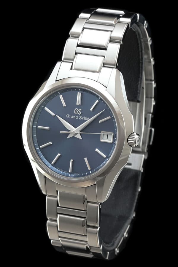 SBGV235 グランドセイコー クォーツ メンズ腕時計,ステンレススチールケース,ブルーダイヤル,ステンレススチールバンド