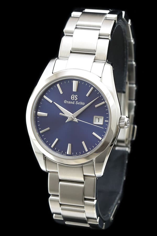 グランドセイコー SBGX265 クォーツ メンズ腕時計,ステンレススティールケース,ブルーダイヤル,ステンレススチールのトリプルリンクバンド