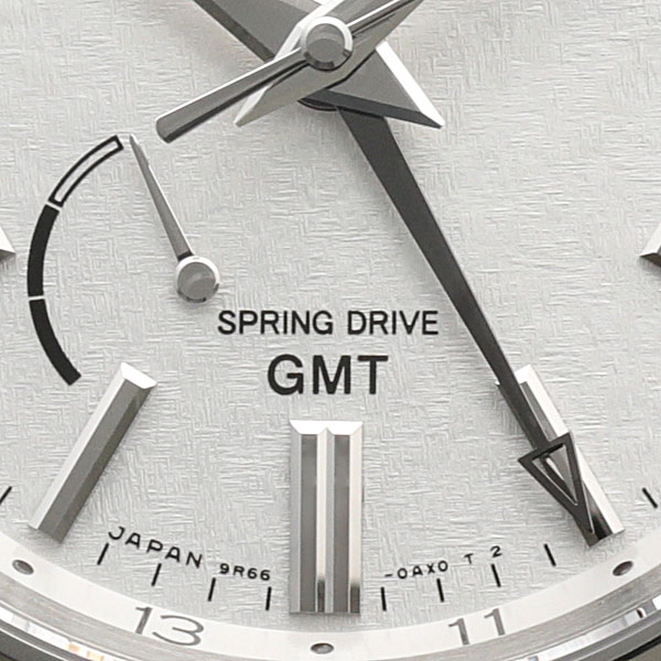 グランドセイコー SBGE279 スプリングドライブGMT メンズ腕時計 ダイヤルのアップ
