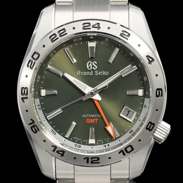 セイコー SEIKO スポーツコレクションメカニカルGMT SBGM247 グリーン ステンレススチール 自動巻き メンズ 腕時計
