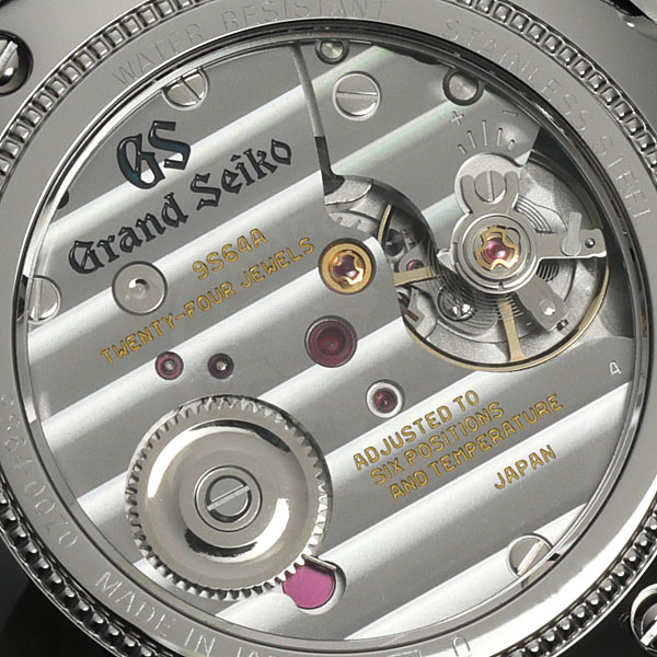 グランドセイコー SBGW283 手巻き メンズ腕時計 裏蓋のアングル