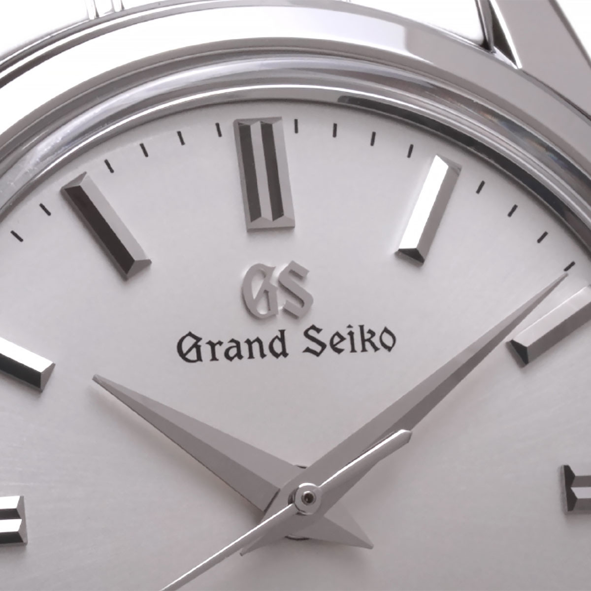 グランドセイコー SBGW305 手巻き メンズ腕時計 シルバーダイヤルのクローズアップ