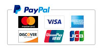 PAYPAL｜Mastercard, VISA, American Express, Discover, UnionPay, JCB