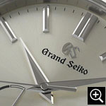 グランドセイコーSBGA437 スプリングドライブ メンズ腕時計 ダイヤルのクローズアップ
