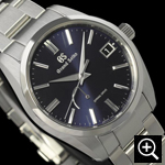 グランドセイコーSBGA439 スプリングドライブ メンズ腕時計 左斜めからのアングル