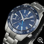 グランドセイコー SBGE255 スプリングドライブGMT メンズ腕時計 左斜めからのアングル