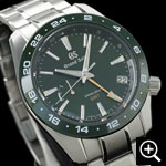 グランドセイコー SBGE257 スプリングドライブGMT メンズ腕時計 ダイヤルのクローズアップ