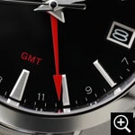 グランドセイコー SBGN013 GMTクォーツ メンズ腕時計のアップクローズアップ