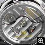 グランドセイコー SBGR051 メカニカル メンズ腕時計のシースルーバック