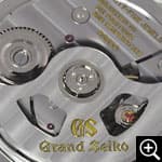 グランドセイコー SBGR055 メカニカル メンズ腕時計のシースルーバック