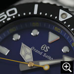 グランドセイコー SBGX337 ダイバーズウォッチのクローズアップ