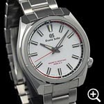 グランドセイコーSBGX341 クォーツ メンズ腕時計 左斜めからのアングル