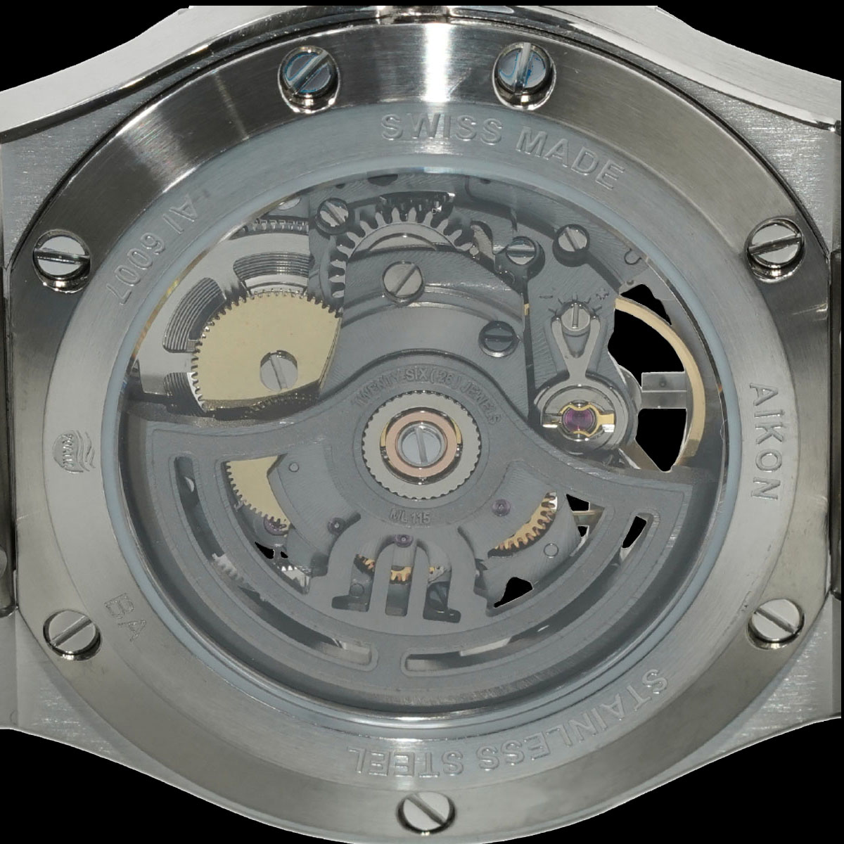 モーリスラクロア アイコン AI6007-SS002-030-1のシースルーバック