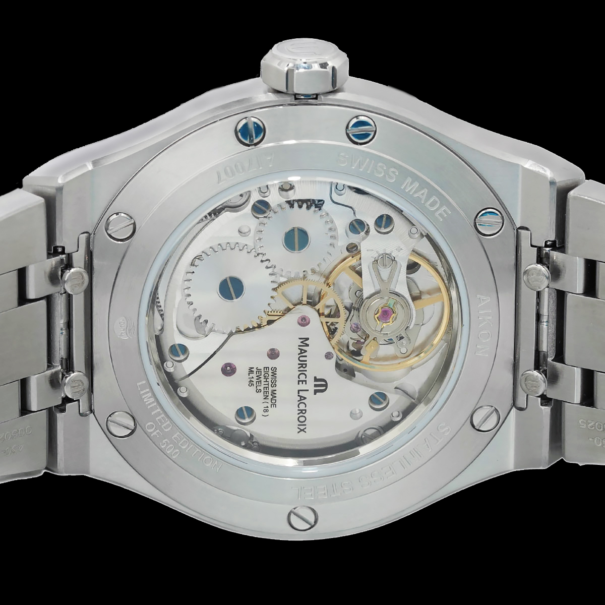 モーリスラクロア アイコン マニュアル AI7007-SS00E-430-Cのシースルーバック