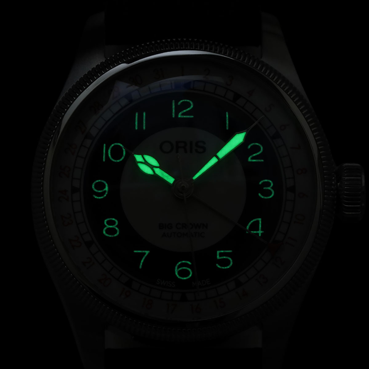 オリス ブルズアイ 01 754 7779 4061-07 5 19 25 ダイヤルのスーパールミノバ